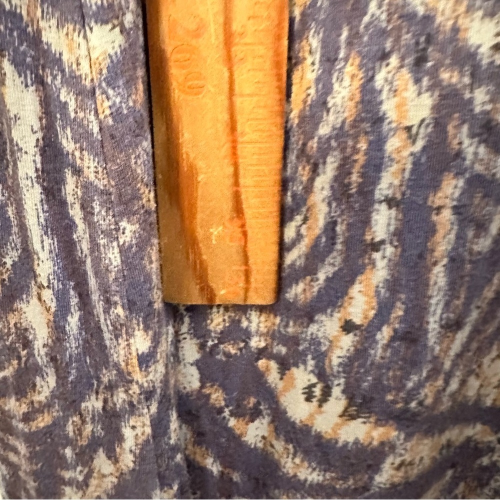 CABI L woman abstract purple gold Patio sleeveless maxi dress coastal boho chic - Picture 10 of 14